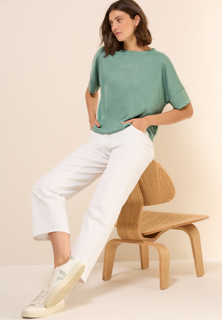 TOS Deco Stone T-Shirt, matcha green 16695 Bild 7