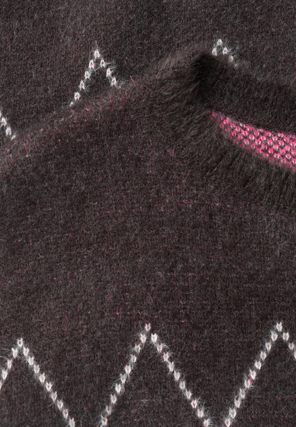 TOS Feather yarn AOP sweater, truffle brown 37747 Bild 2