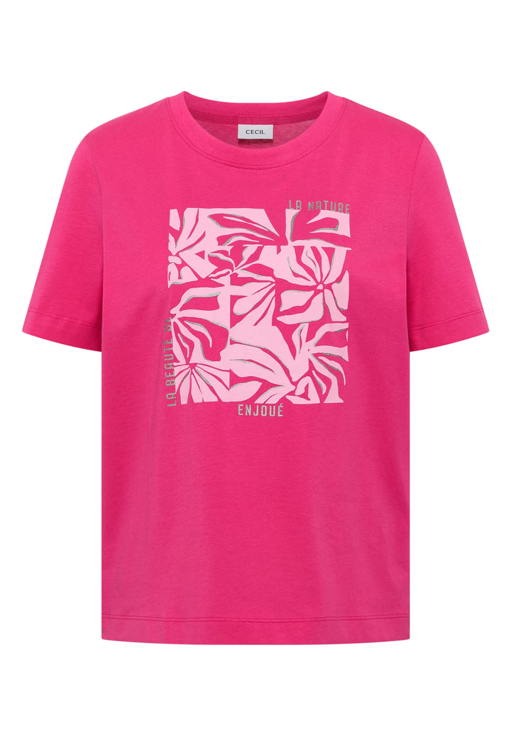TOS Flower FP Shirt, beetroot pink 37492 Bild 1