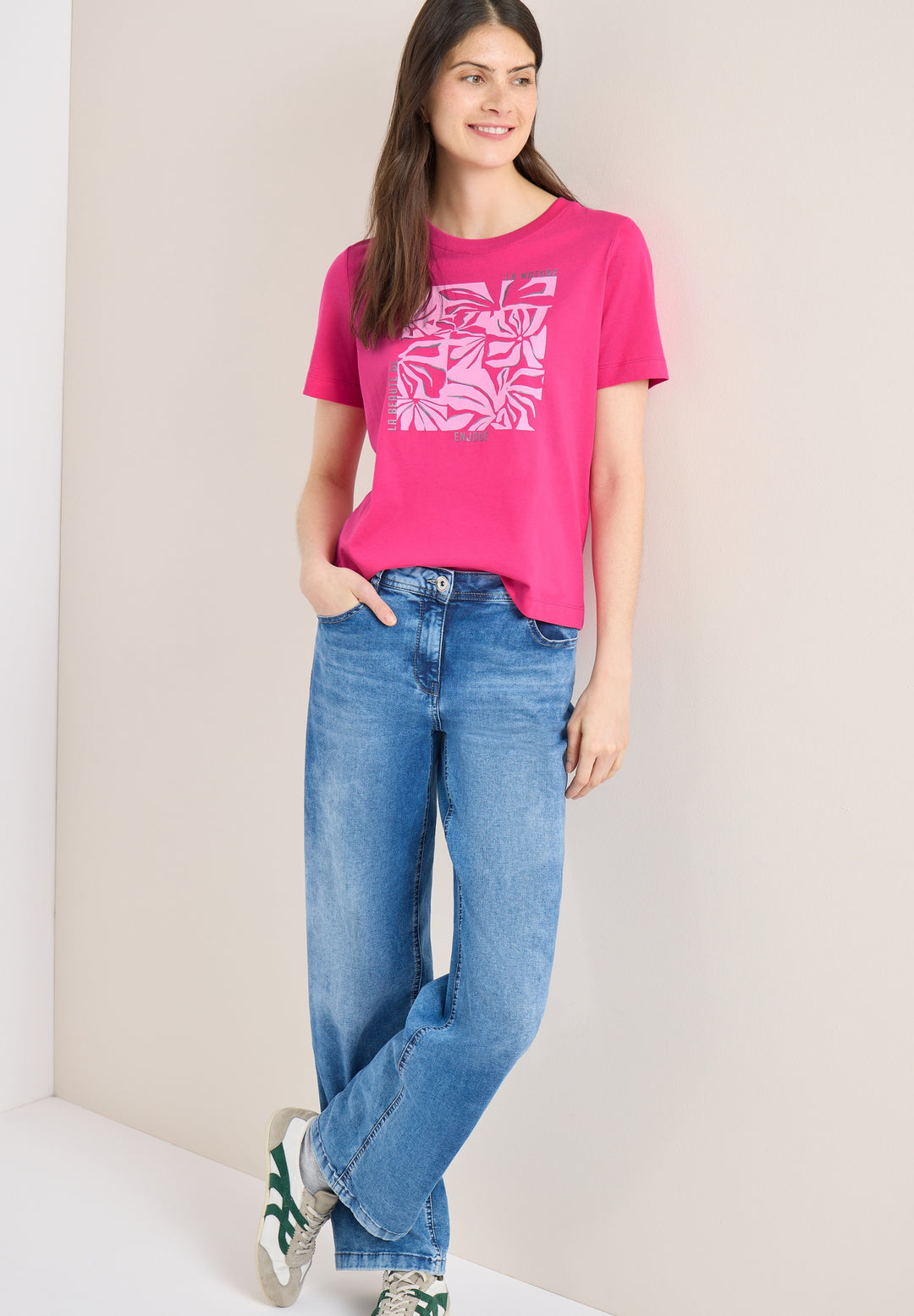 TOS Flower FP Shirt, beetroot pink 37492 Bild 7