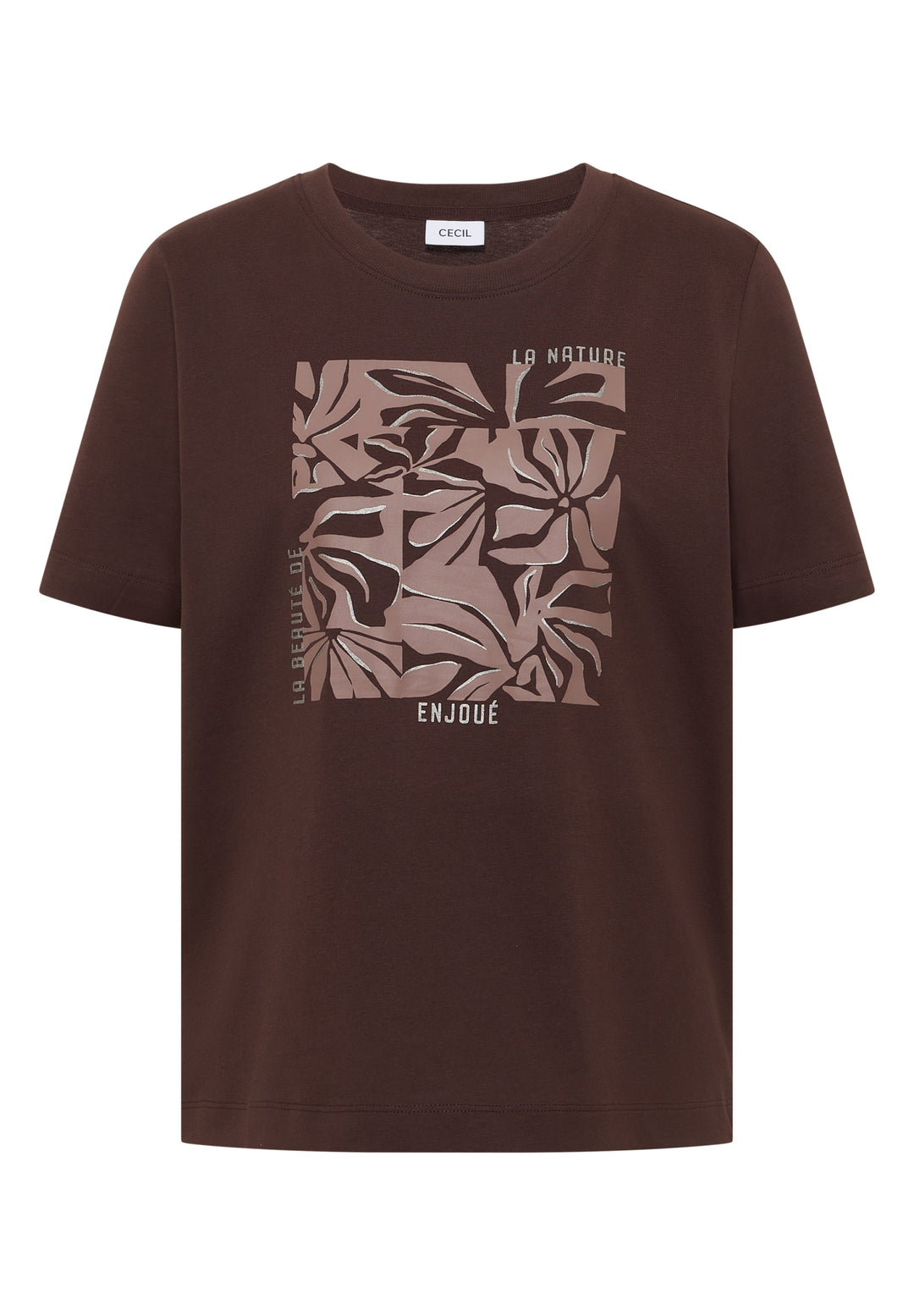 TOS Flower FP Shirt, macchiato brown 37493 Bild 1