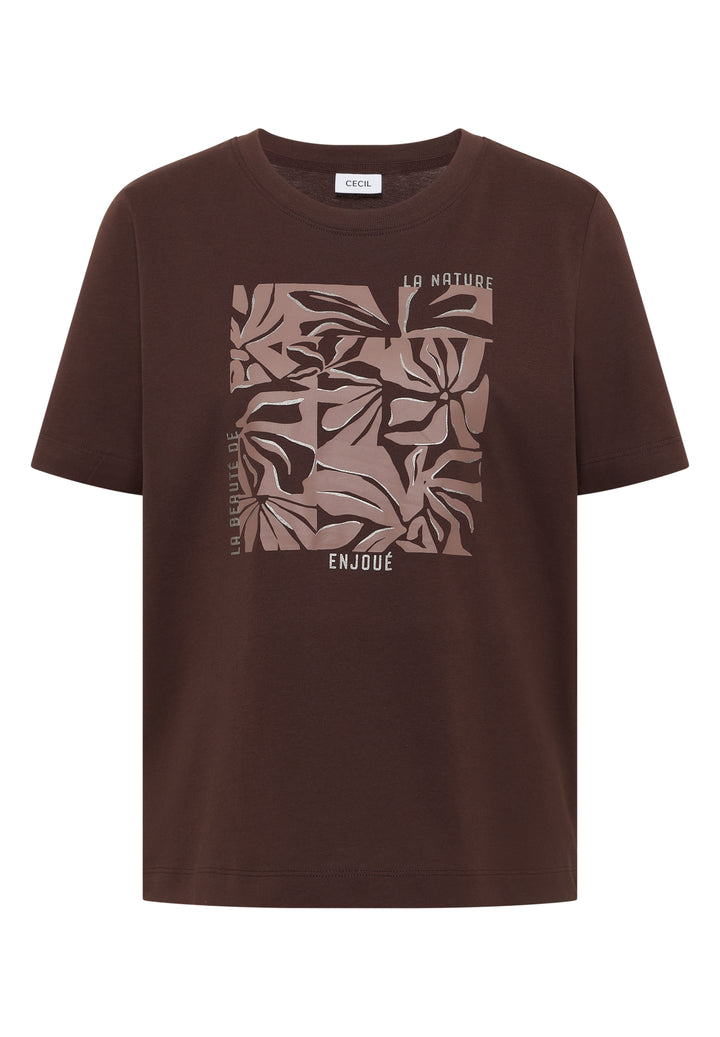 TOS Flower FP Shirt, macchiato brown 37493 Bild 1