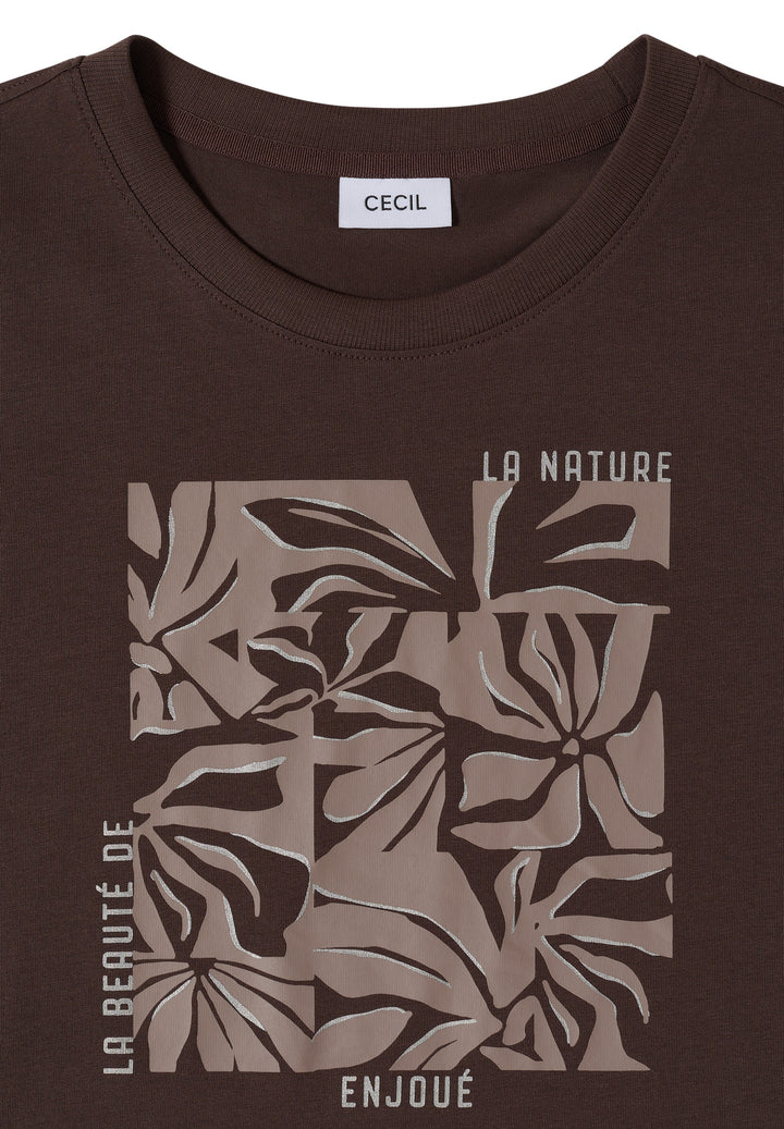 TOS Flower FP Shirt, macchiato brown 37493 Bild 2