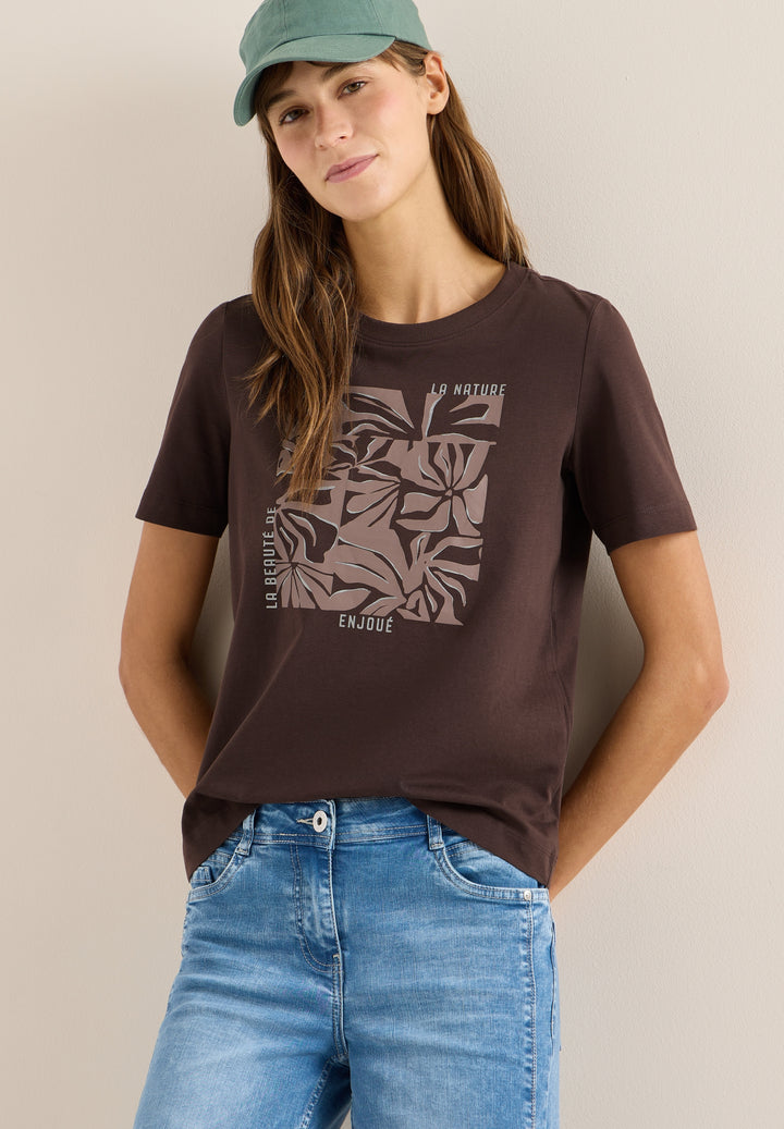 TOS Flower FP Shirt, macchiato brown 37493 Bild 3