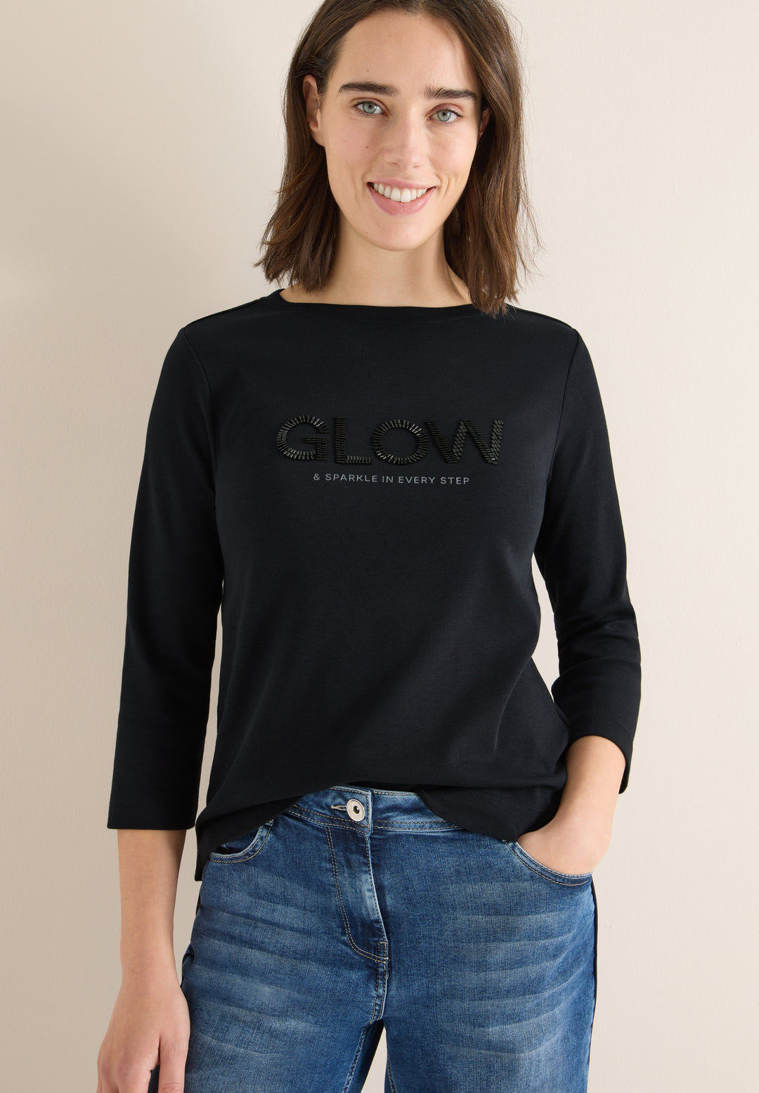 TOS Glow Beads FP T-Shirt, Black 30001 Bild 3