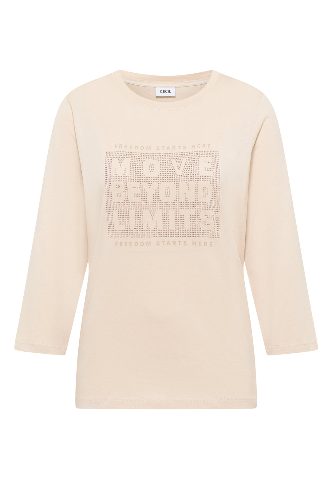 TOS Hotfix FP T-Shirt, pearl beige 36504 Bild 1