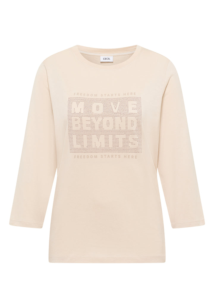 TOS Hotfix FP T-Shirt, pearl beige 36504 Bild 1