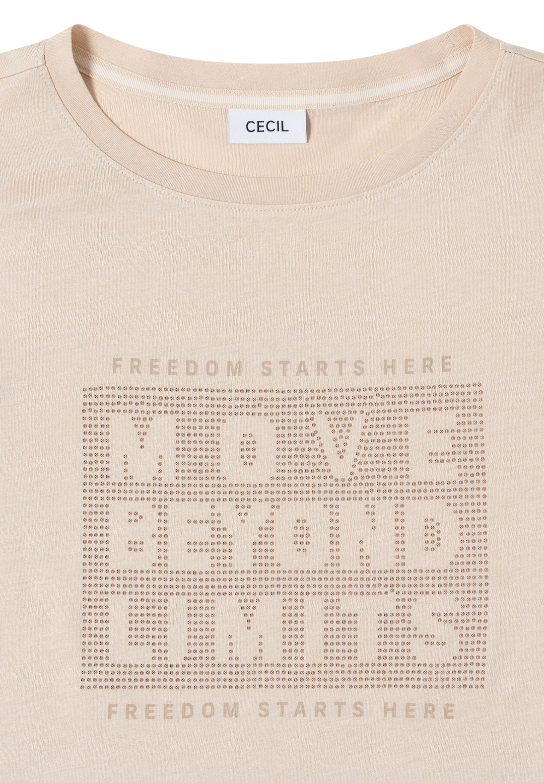 TOS Hotfix FP T-Shirt, pearl beige 36504 Bild 2