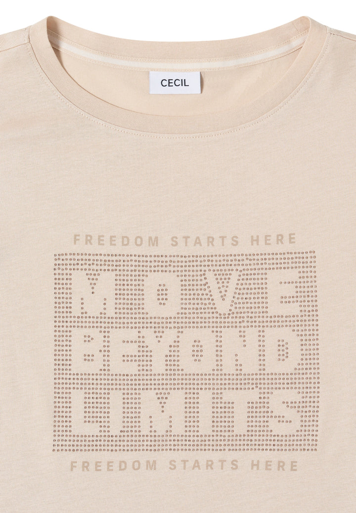 TOS Hotfix FP T-Shirt, pearl beige 36504 Bild 2