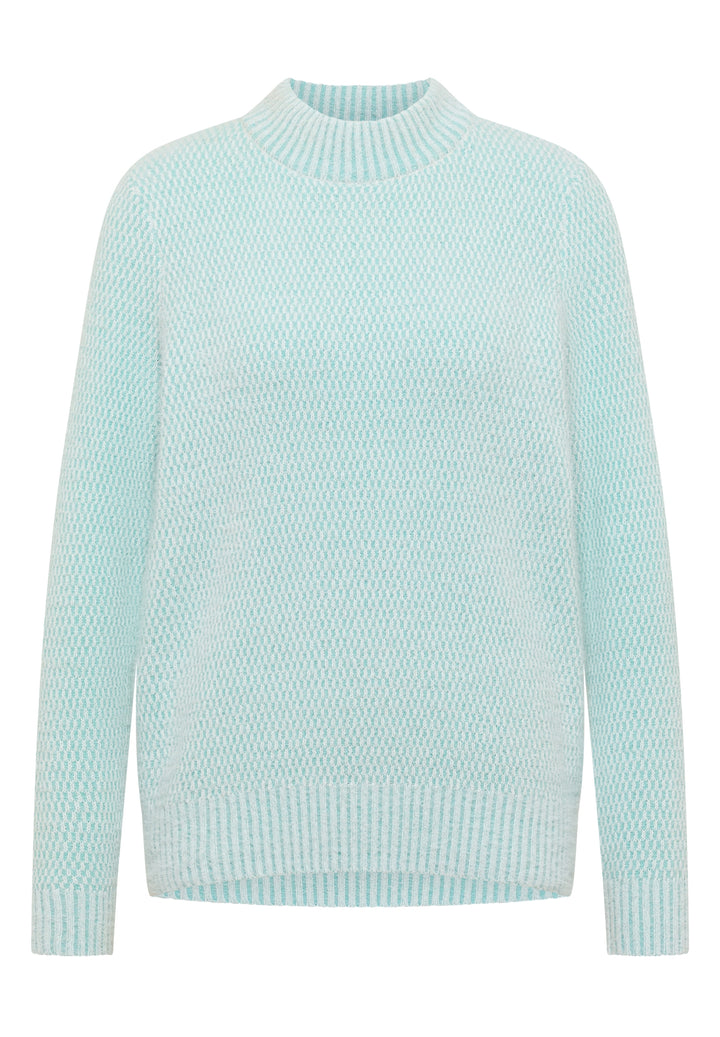 TOS_Minimal Jacquard turtle, light foam blue 27347 Bild 1