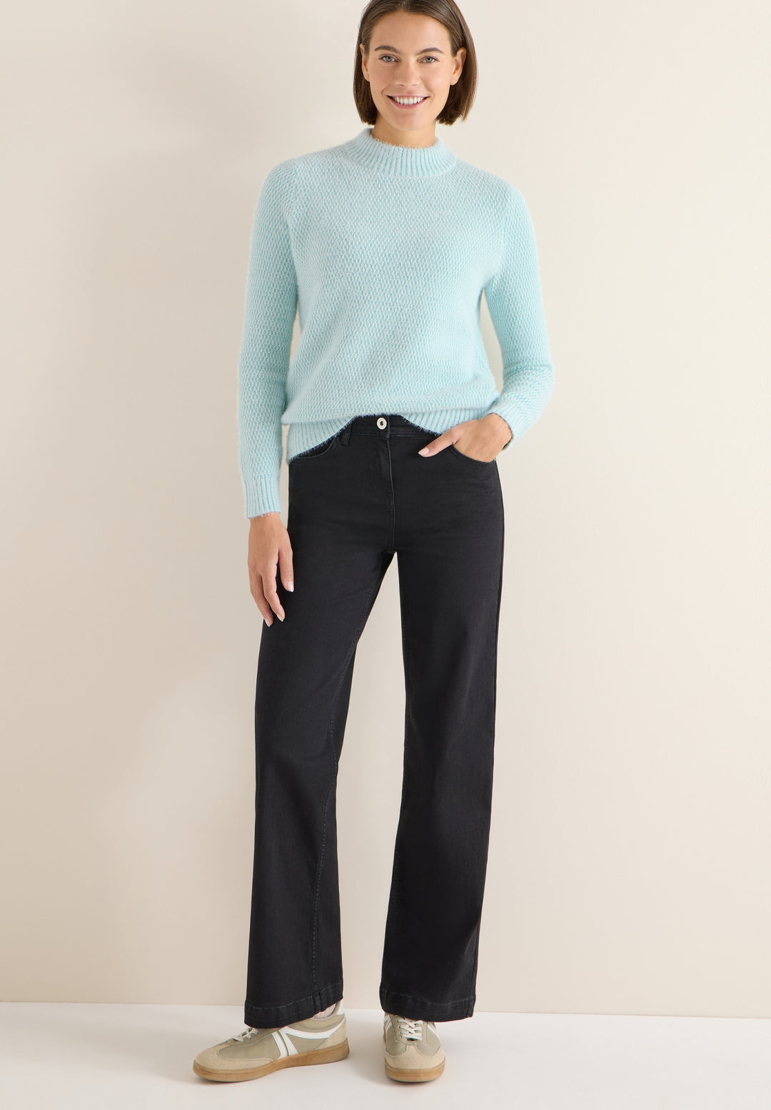 TOS_Minimal Jacquard turtle, light foam blue 27347 Bild 5