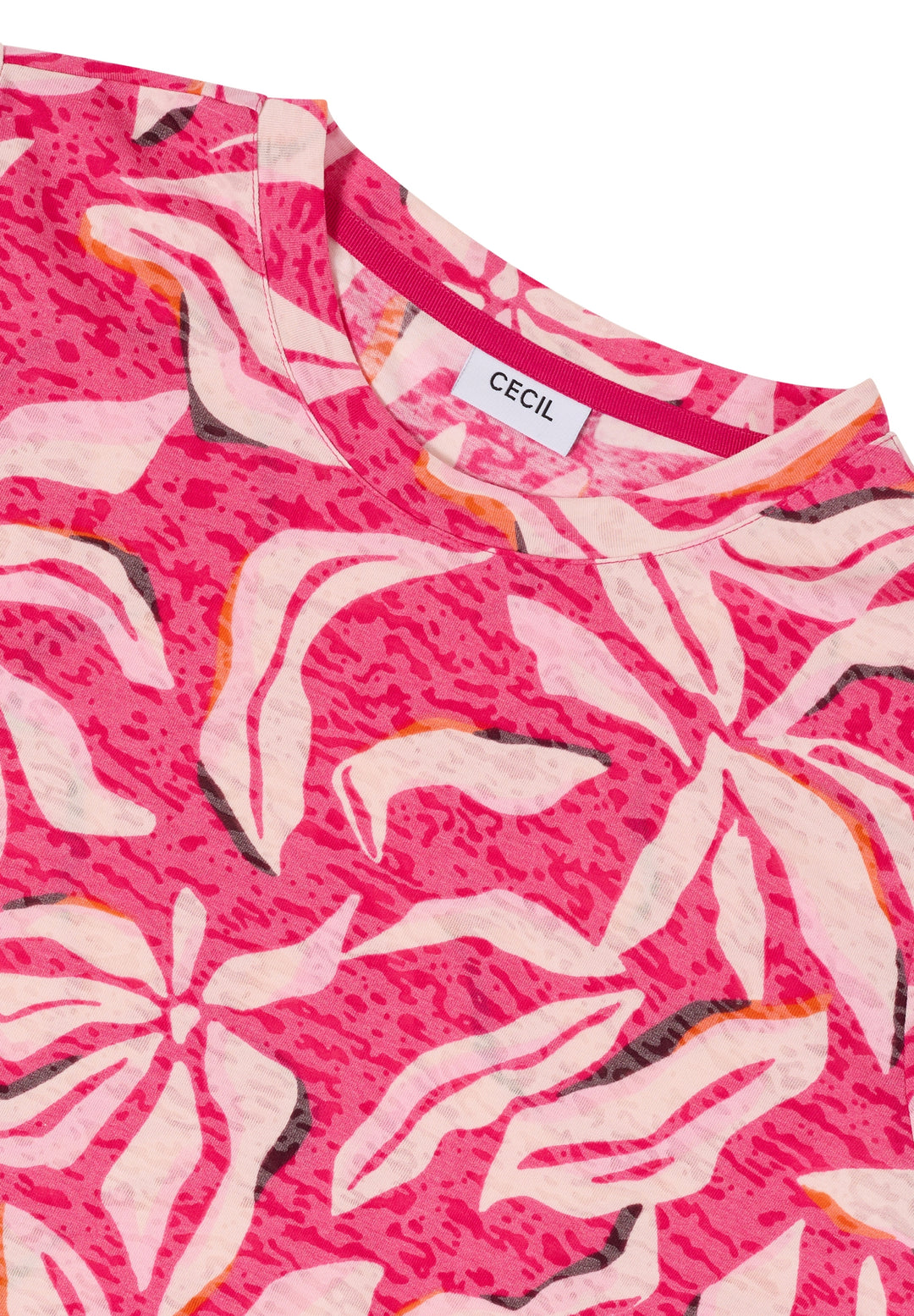 TOS Multi AOP Burnout Shirt, beetroot pink 37492 Bild 2