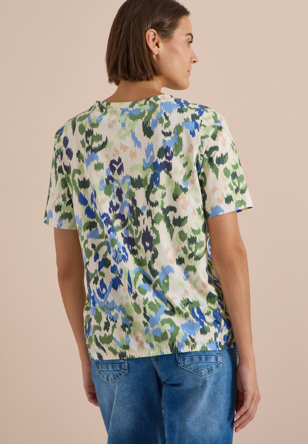 TOS Multi AOP Shirt, cashmere beige 37763 Bild 4