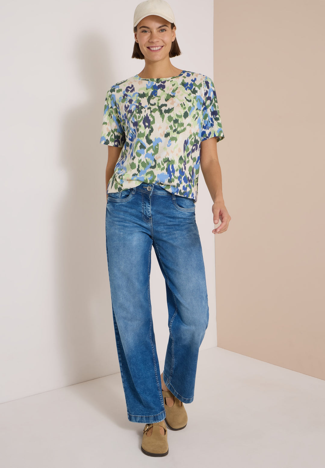 TOS Multi AOP Shirt, cashmere beige 37763 Bild 5