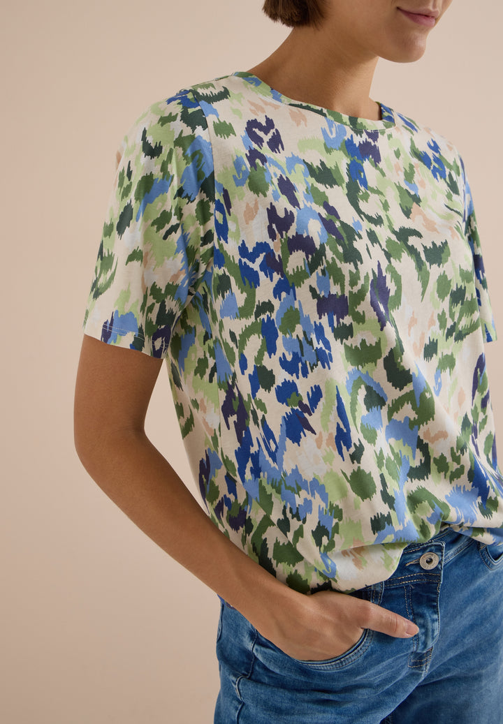 TOS Multi AOP Shirt, cashmere beige 37763 Bild 6