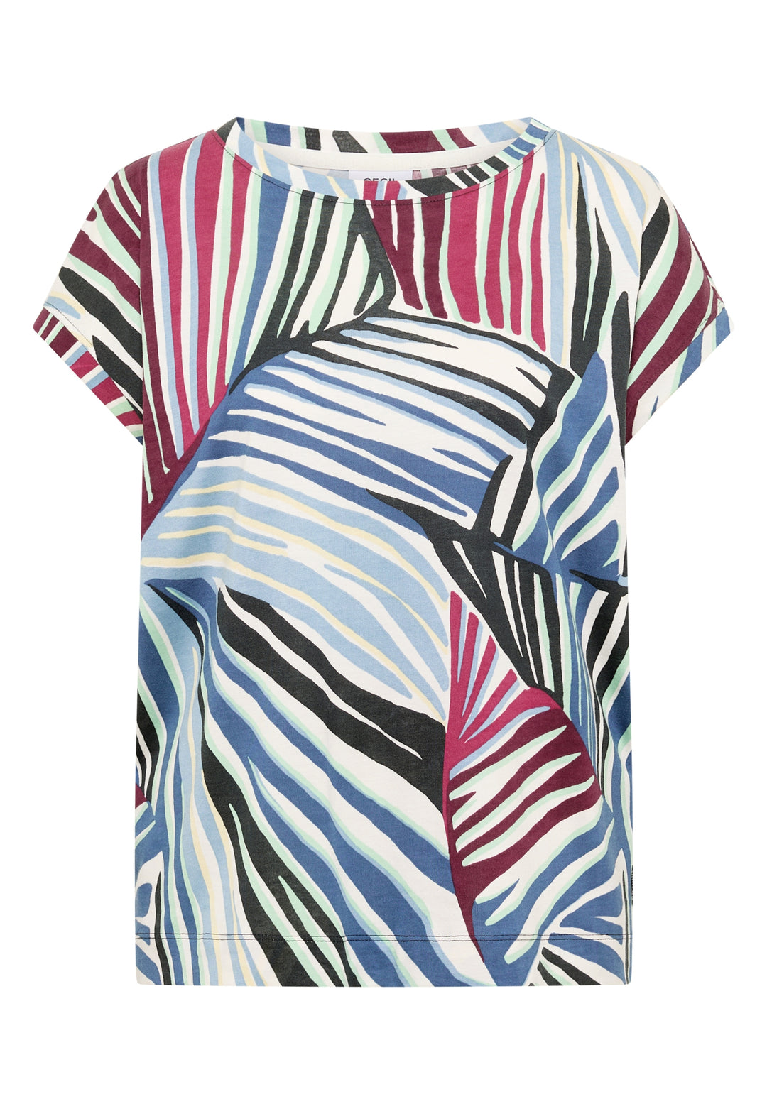 TOS Multi AOP T-Shirt, palm breeze green 37672 Bild 1