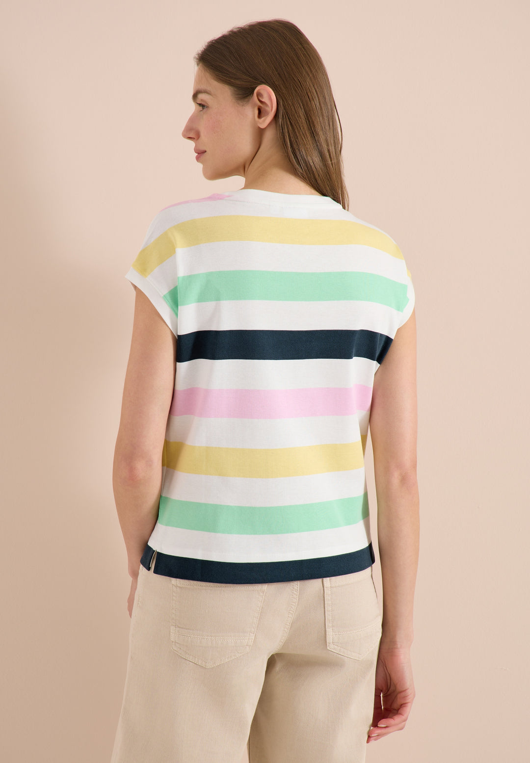 TOS Multistripe T-Shirt, vanilla white 33474 Bild 4