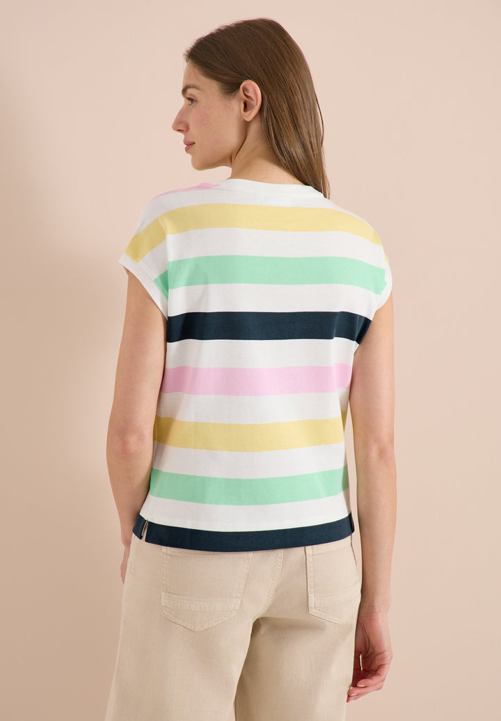 TOS Multistripe T-Shirt, vanilla white 33474 Bild 4
