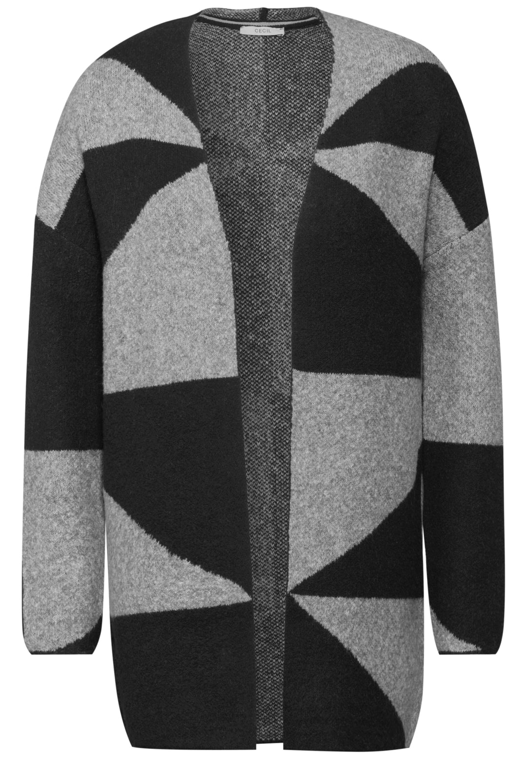 TOS_Open AOP Cardigan, Black 20001 Bild 1