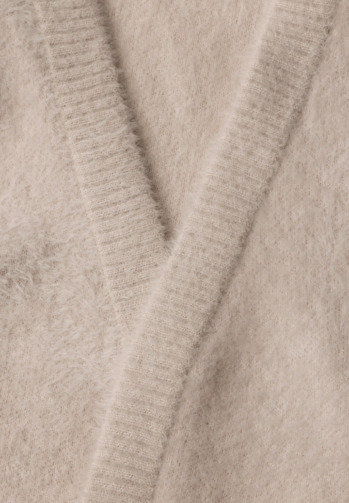 TOS open feather yarn vest, cashmere beige 17763 Bild 2