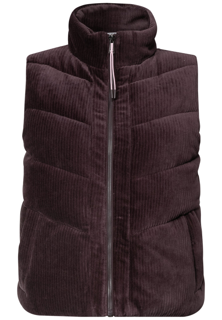 TOS Padded Cord Vest, berry red 17749 Bild 1