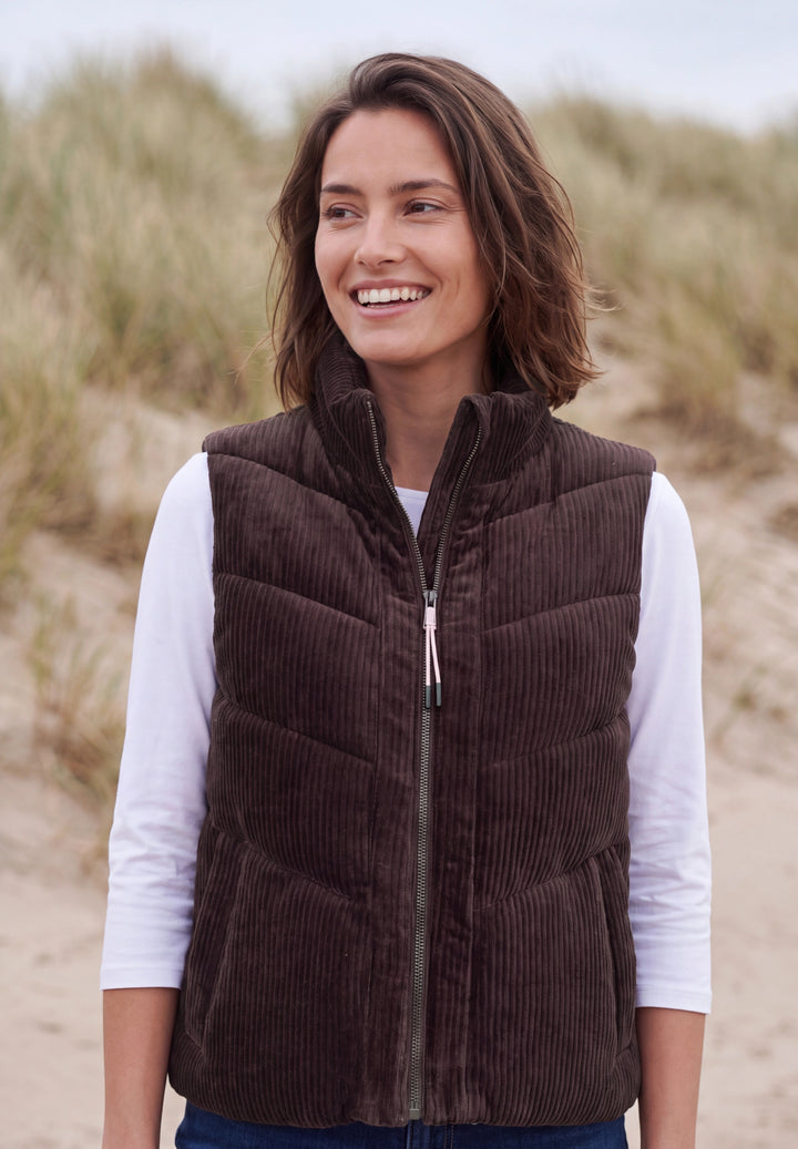 TOS Padded Cord Vest, berry red 17749 Bild 6