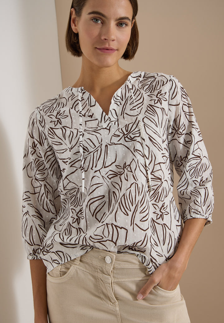 TOS Print Tunic Blouse, light alabaster white 22259 Bild 6