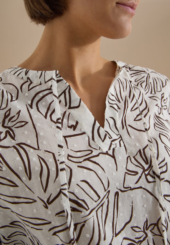 TOS Print Tunic Blouse, light alabaster white 22259 Bild 7