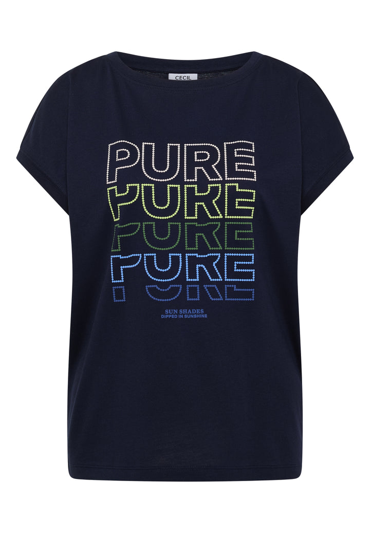 TOS Pure FP T-Shirt, urban dark blue 36831 Bild 1