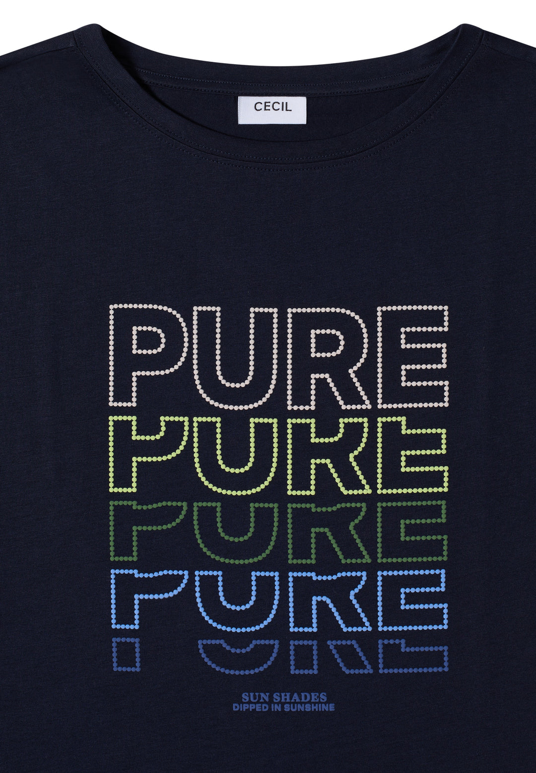 TOS Pure FP T-Shirt, urban dark blue 36831 Bild 2