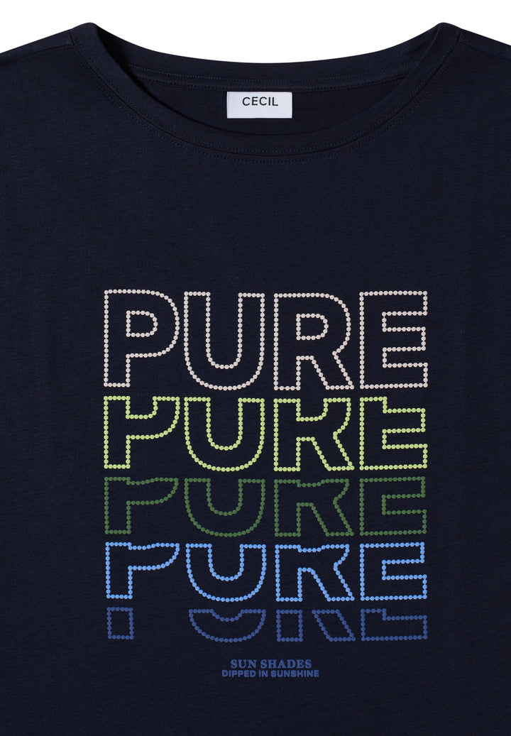 TOS Pure FP T-Shirt, urban dark blue 36831 Bild 2