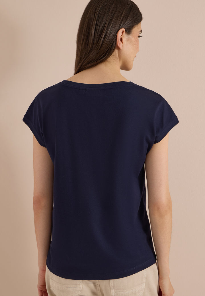 TOS Pure FP T-Shirt, urban dark blue 36831 Bild 4