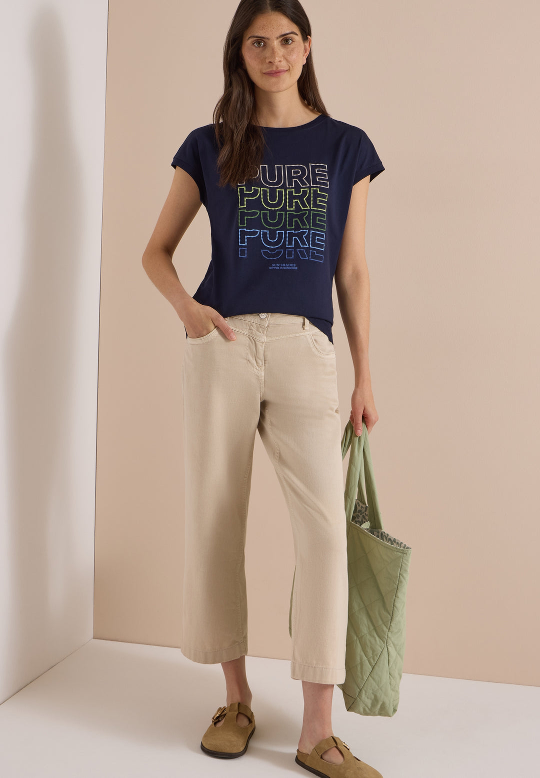 TOS Pure FP T-Shirt, urban dark blue 36831 Bild 5