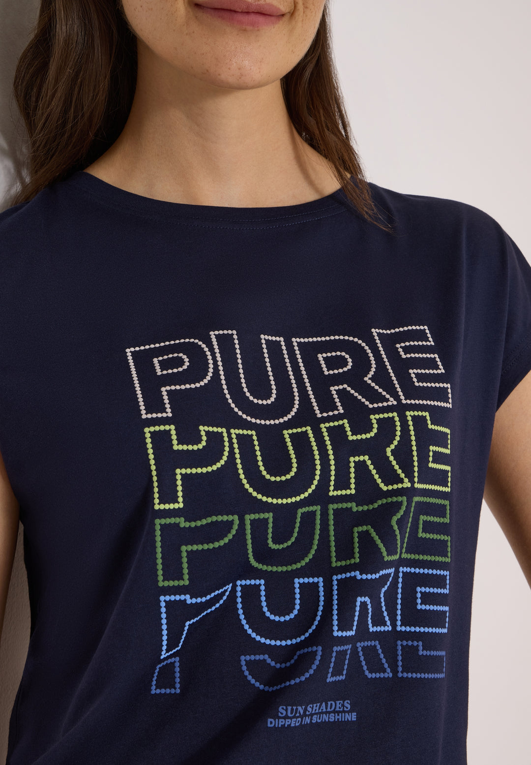 TOS Pure FP T-Shirt, urban dark blue 36831 Bild 7