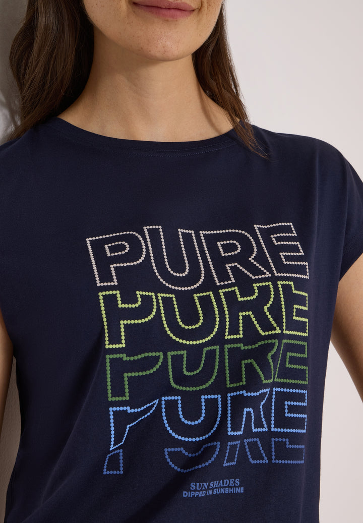 TOS Pure FP T-Shirt, urban dark blue 36831 Bild 7