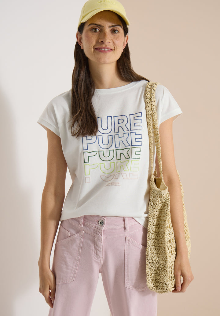 TOS Pure FP T-Shirt, vanilla white 33474 Bild 3