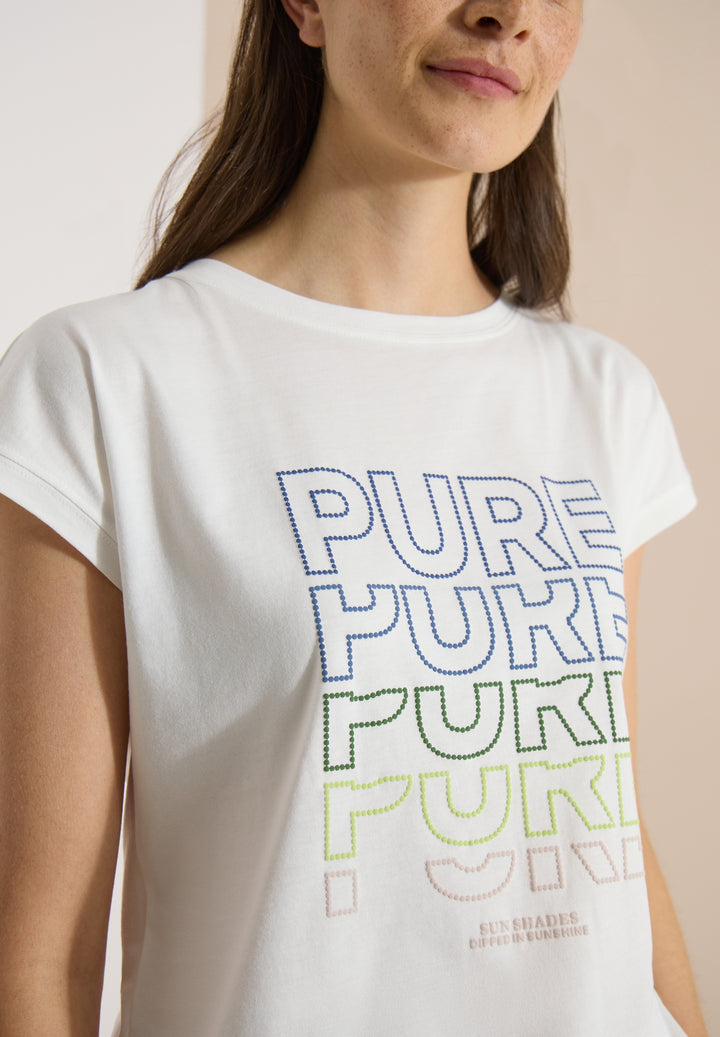 TOS Pure FP T-Shirt, vanilla white 33474 Bild 3