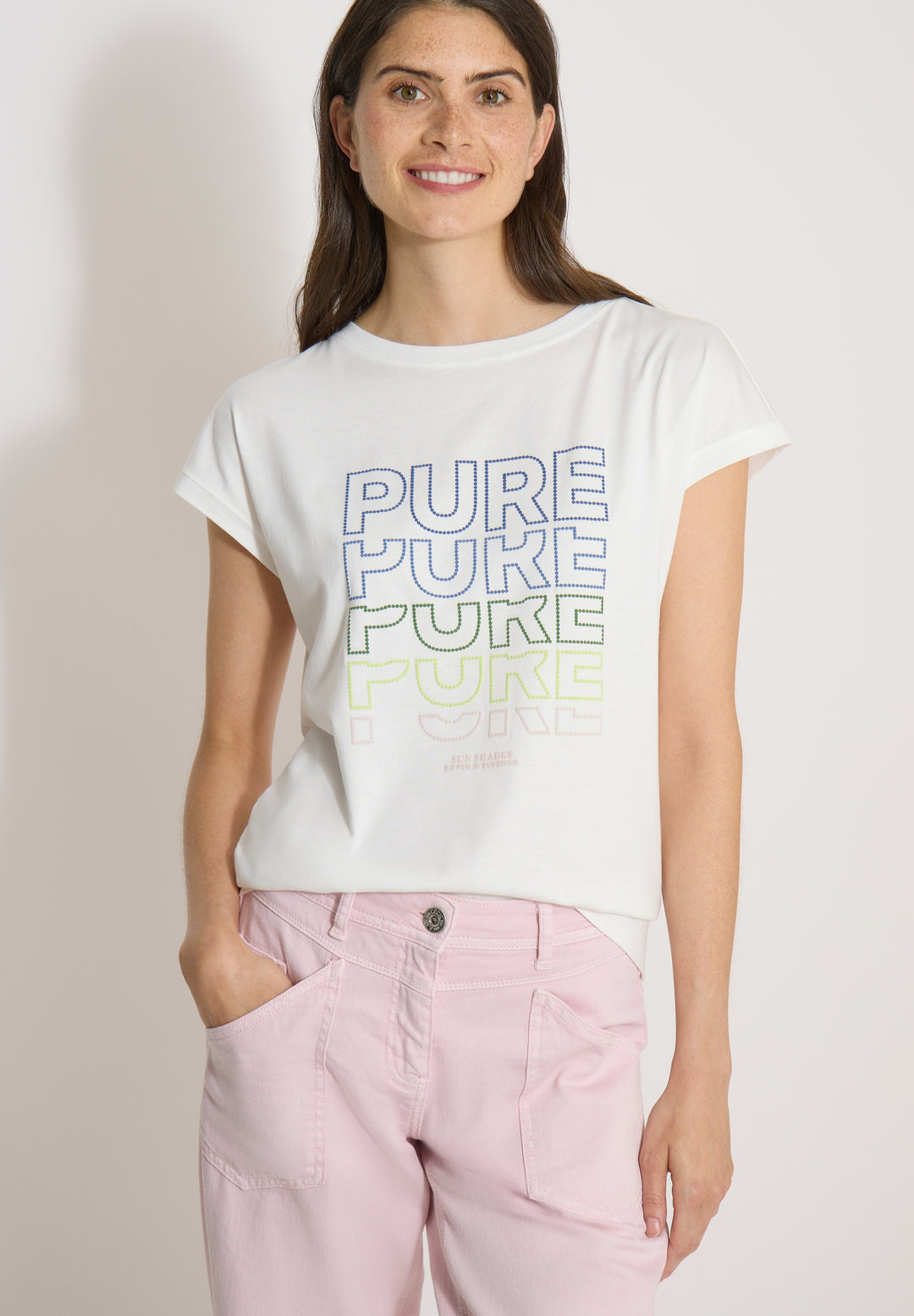TOS Pure FP T-Shirt, vanilla white 33474 Bild 6