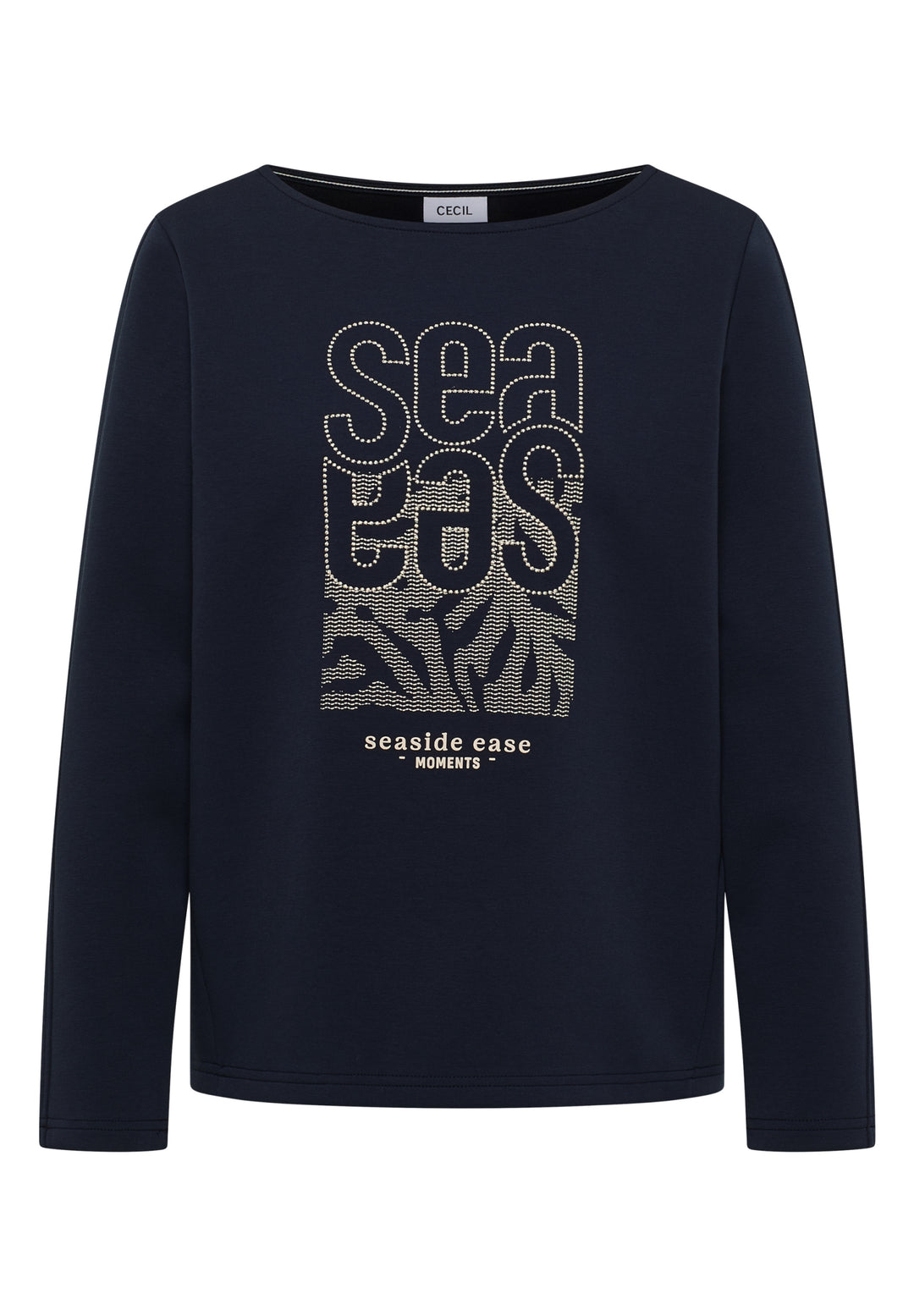 TOS Sea FP Embroidery T-shirt, universal blue 35512 Bild 1