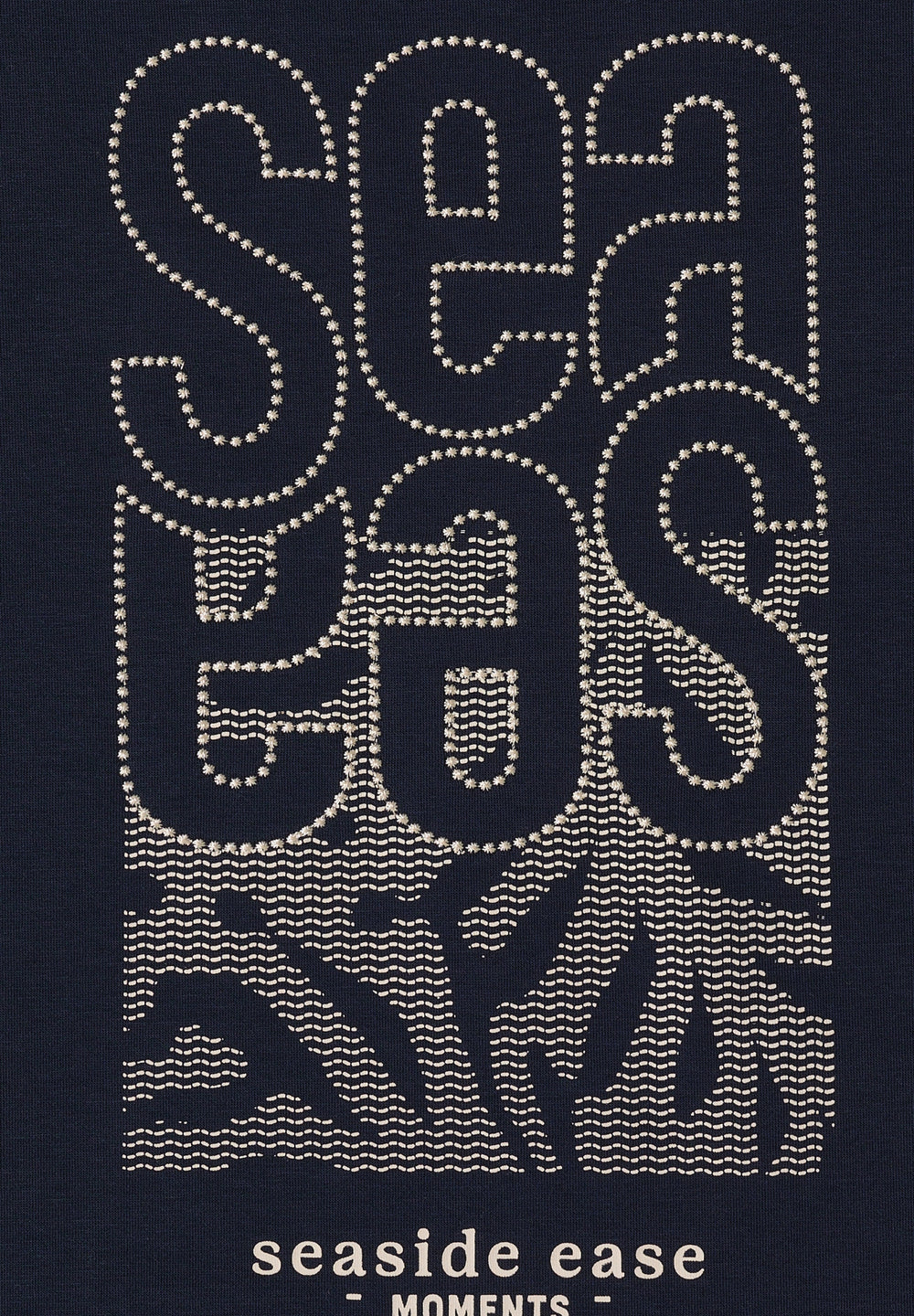 TOS Sea FP Embroidery T-shirt, universal blue 35512 Bild 2