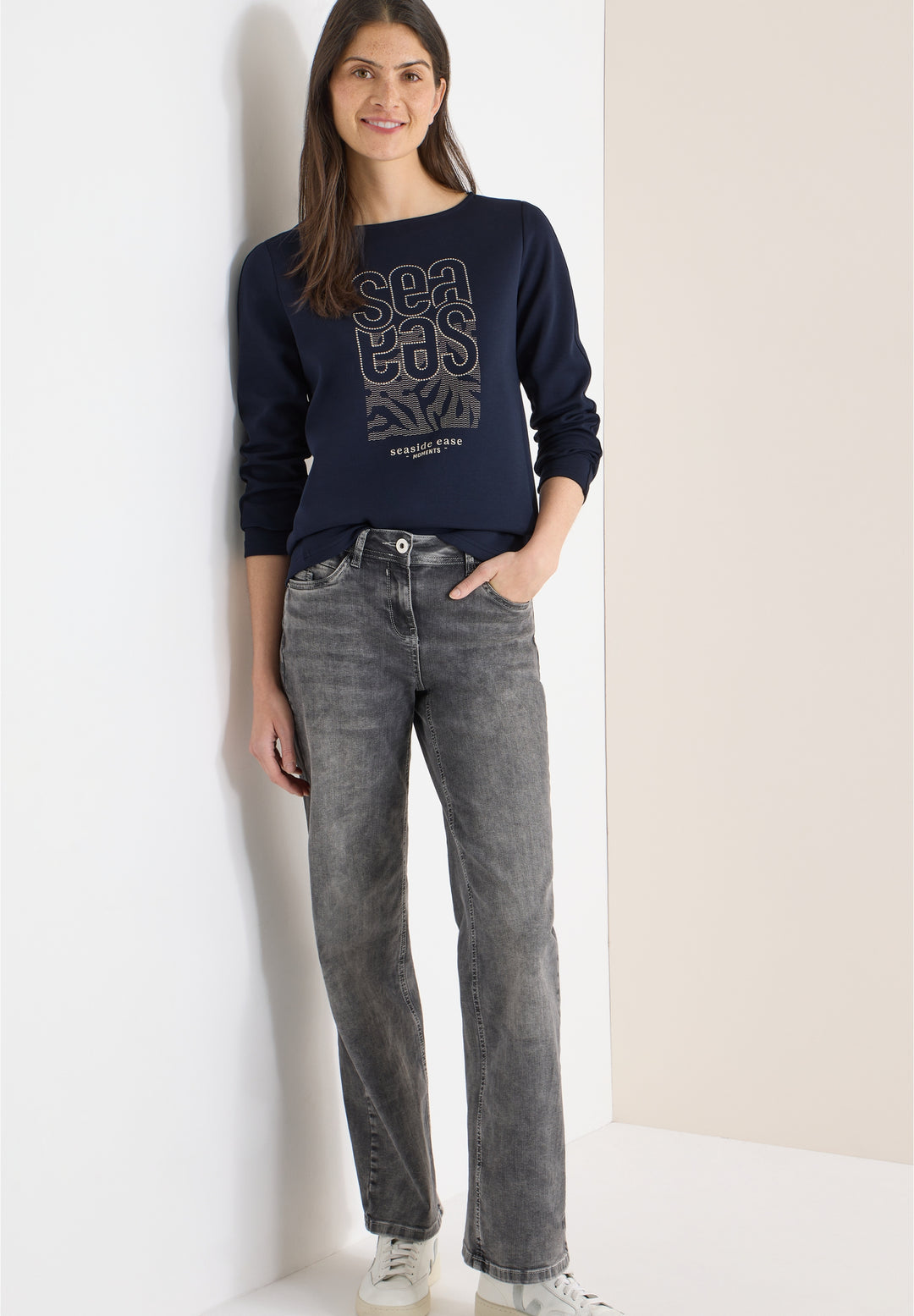 TOS Sea FP Embroidery T-shirt, universal blue 35512 Bild 3