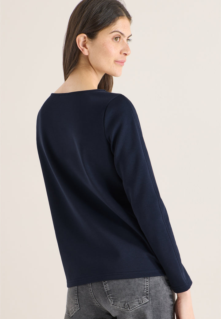 TOS Sea FP Embroidery T-shirt, universal blue 35512 Bild 4