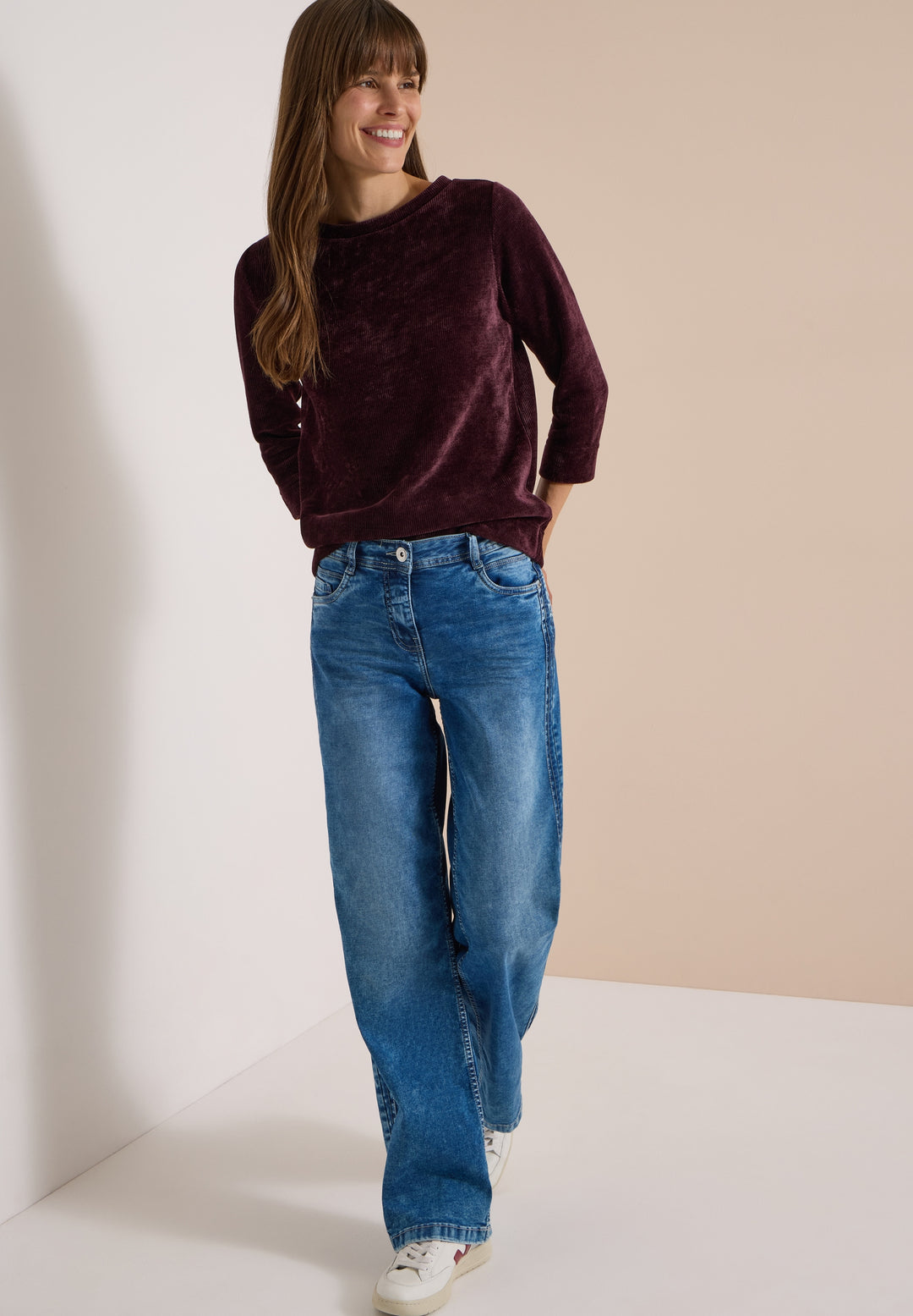 TOS Soft Cord Shirt, berry red 17749 Bild 5