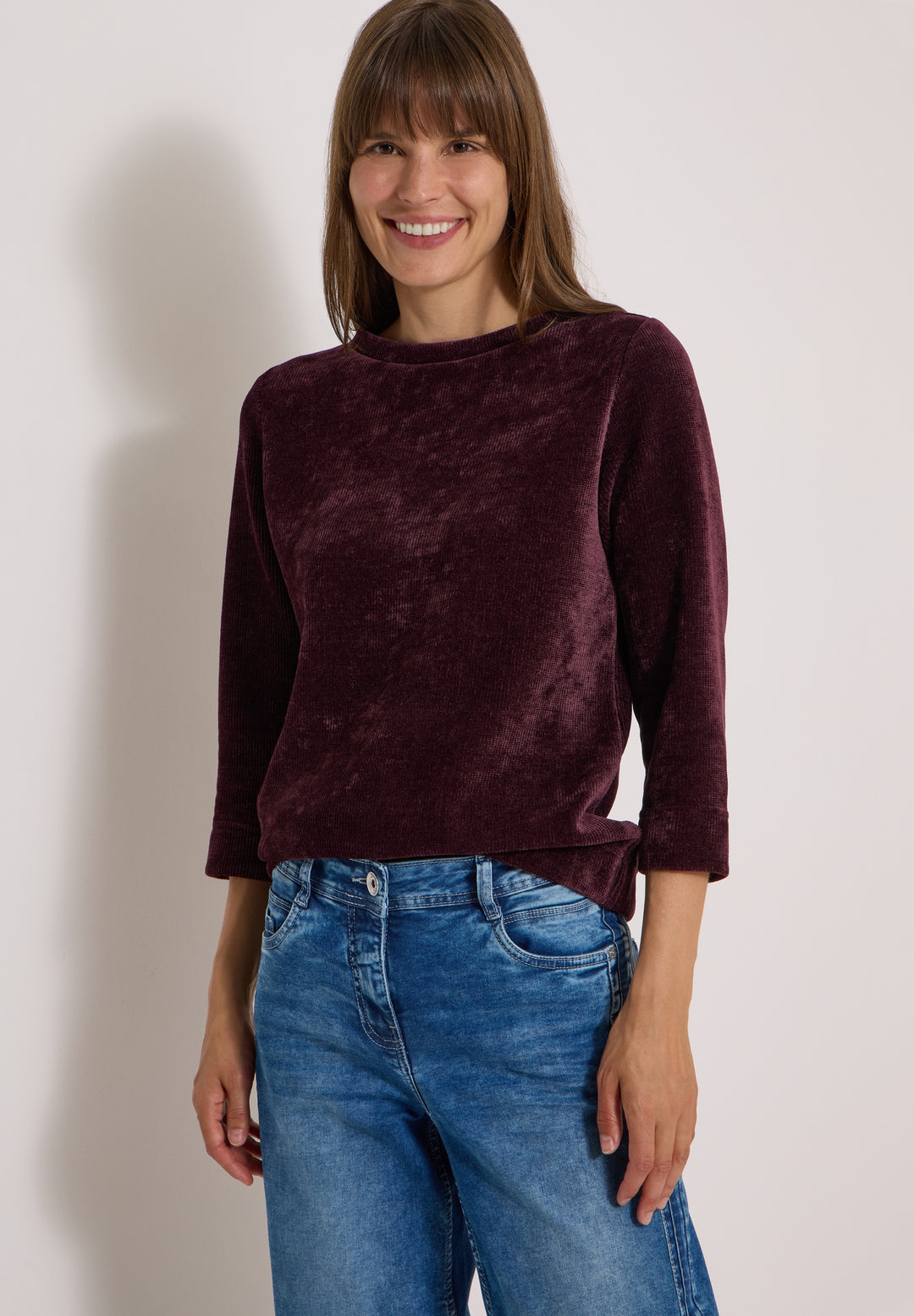 TOS Soft Cord Shirt, berry red 17749 Bild 6