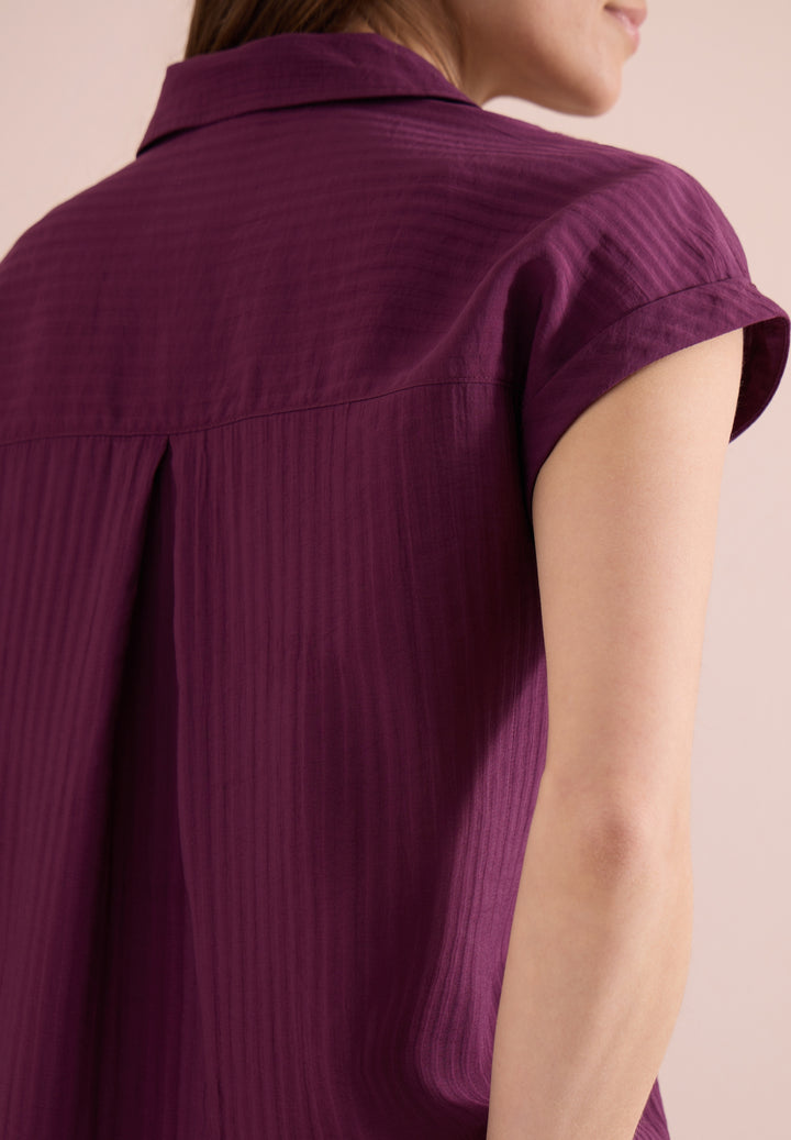 TOS Solid Collar Blouse, sweet grape red 17590 Bild 7