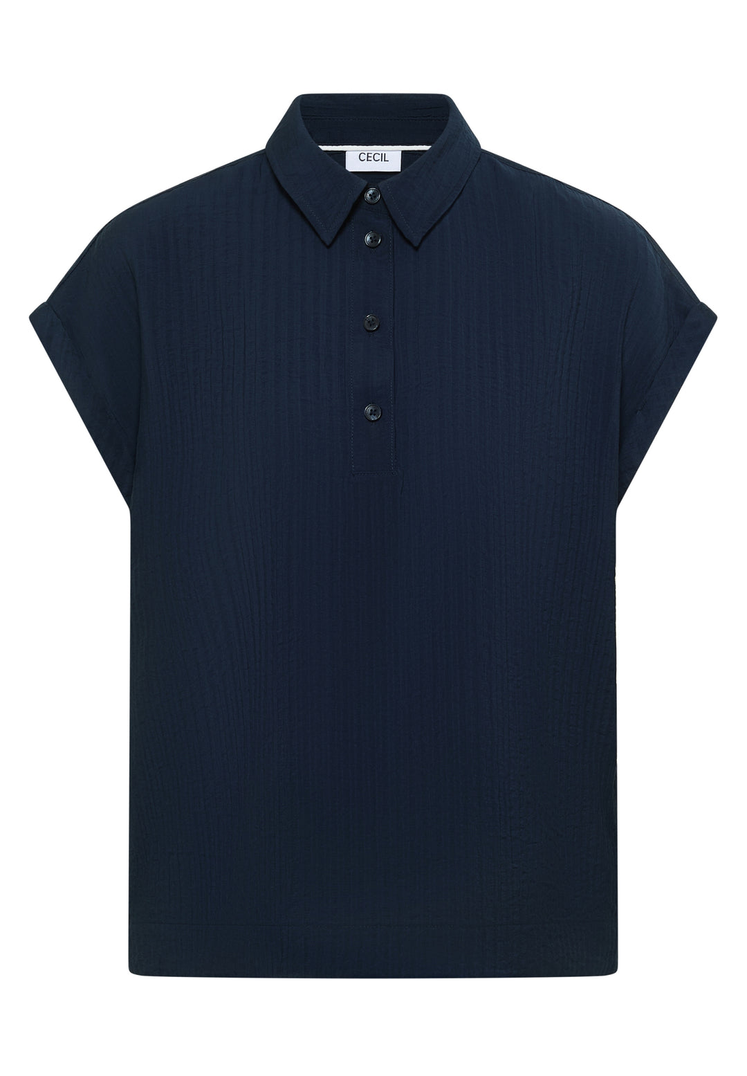 TOS Solid Collar Blouse, universal blue 15512 Bild 1