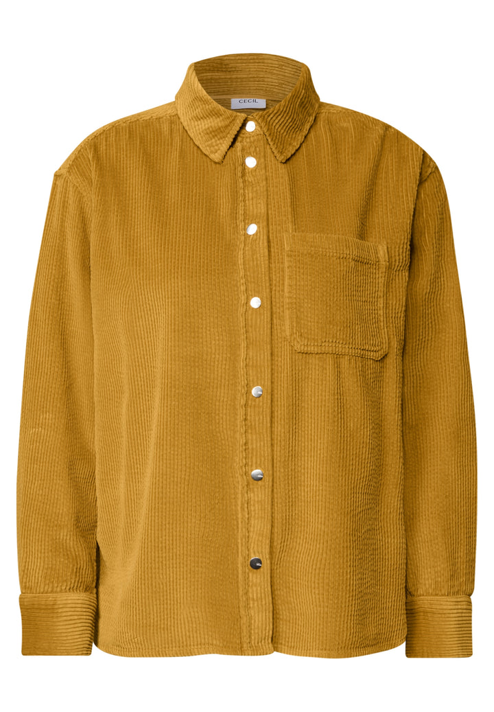 TOS Solid Corduroy Blouse, golden honey 18125 Bild 1
