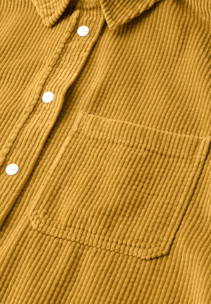 TOS Solid Corduroy Blouse, golden honey 18125 Bild 2