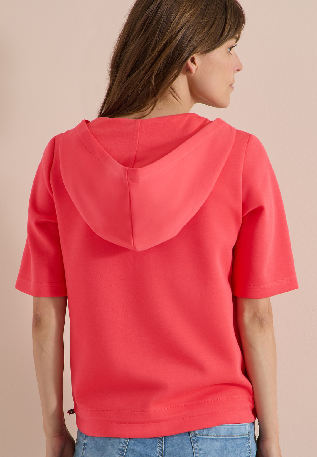 TOS Solid T-Shirt Jacket, coral 17762 Bild 4