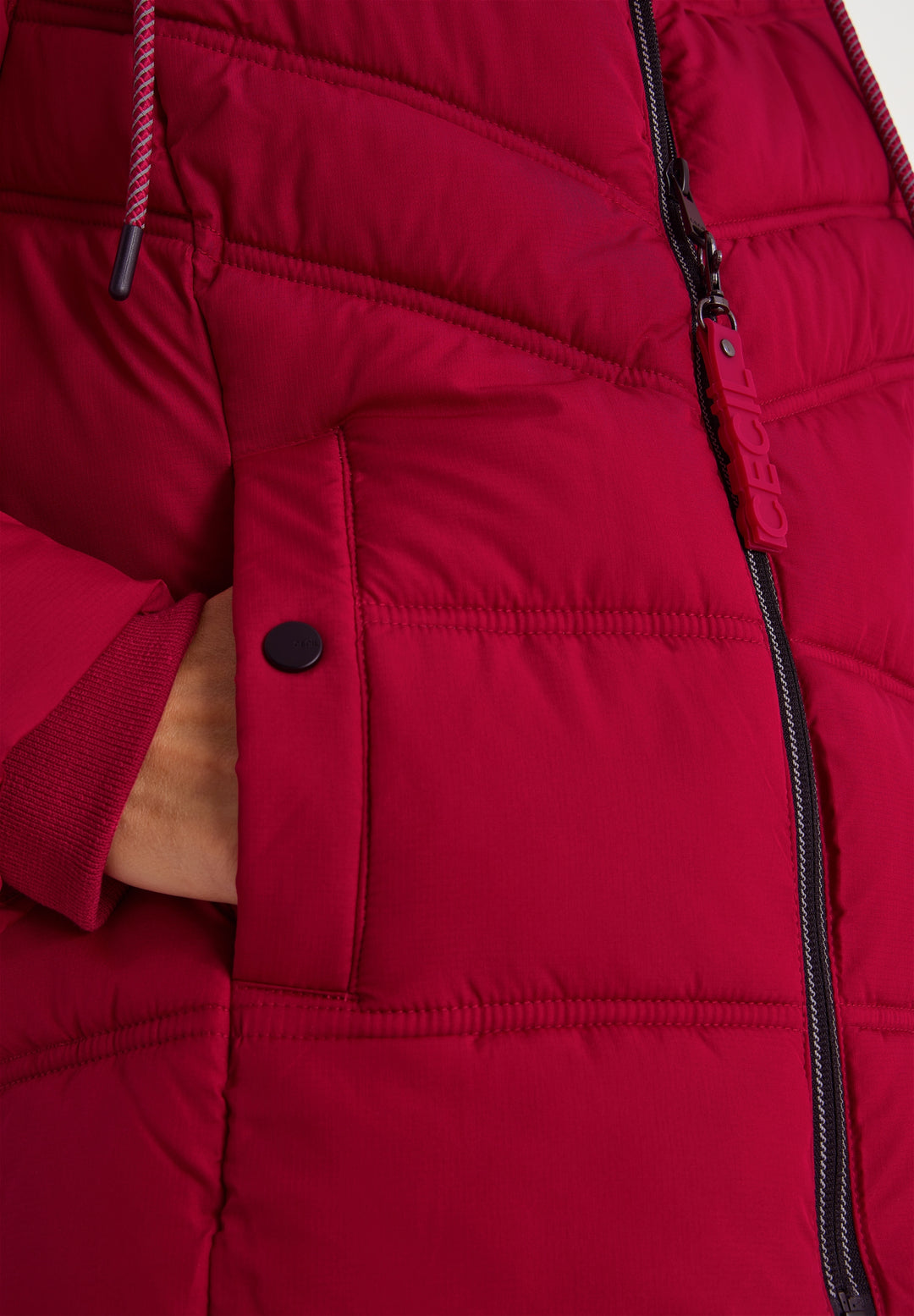 TOS Sportive Padded Jacket, beaujolais red 16710 Bild 7